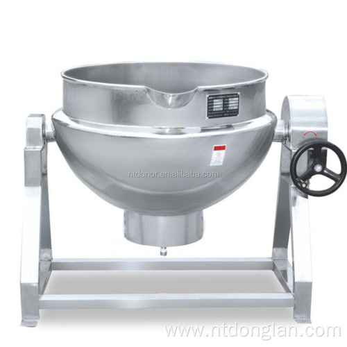 SS304 tilting type gas heating jacket cooking kettle